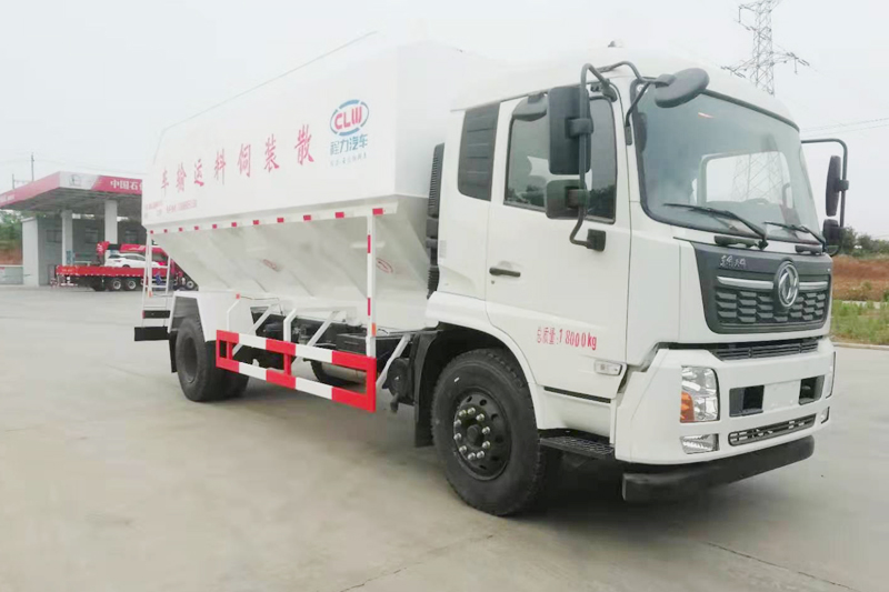 东风天锦散装饲料运输车（饲料车）{i}