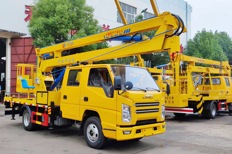 江铃顺达(国六)16米高空作业车（黄牌，折叠臂）